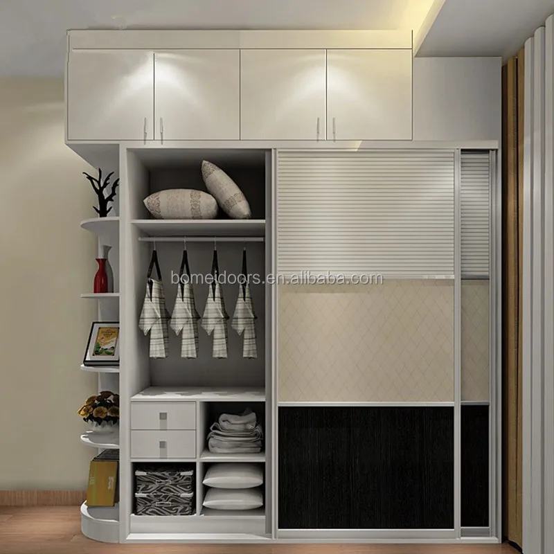 White Color Modern Bedroom Furniture Wardrobe Closet For Sale