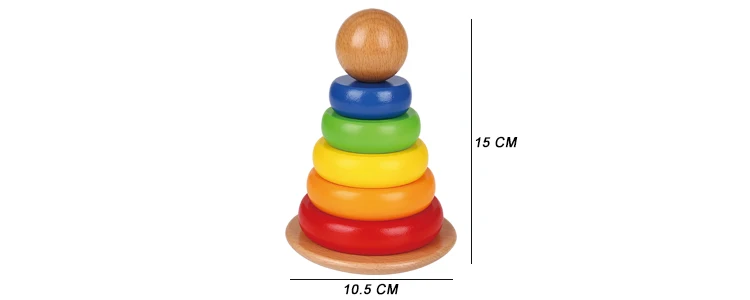 baby wooden rainbow