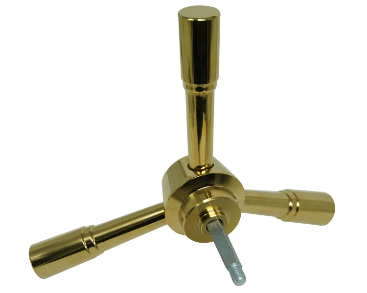 Safe Security Hardware 3spoke Golden Satin Chrome Safe Handle Jn 715t