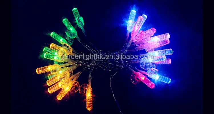 Best Christmas Garden Decoration Candy Cane Shape Christmas Led String