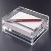 Clear Acrylic 3 x 3 note pad holder, lucite crystal memo pad holder
