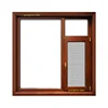 aluminum frame casement window with fly screen mesh