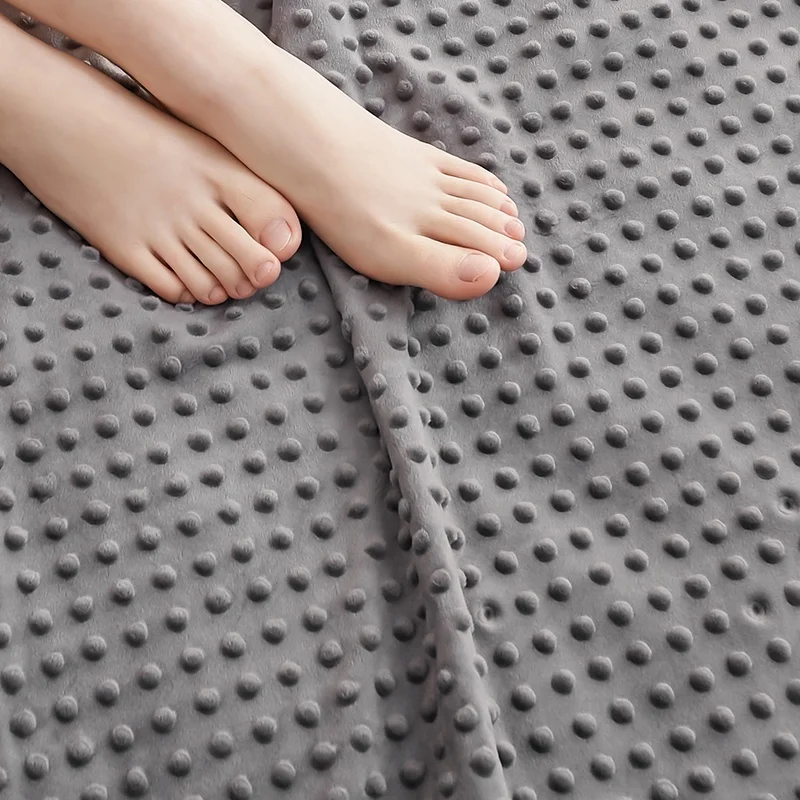 High Quality Insomania 15lbs Poly Pellets Autism Blanket Minky Weighted