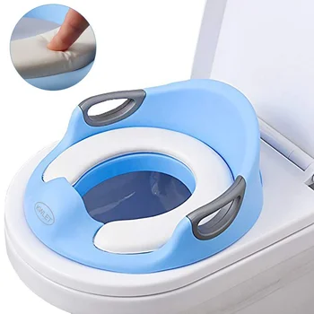 Toilet Seat For Baby With Cushion Handle And Backrest Potty Training
