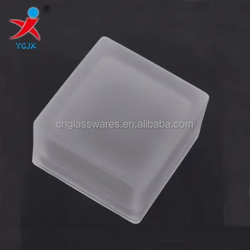 Machine Pressed Clear Acid Frosting Square Glass Lamp Shade Light