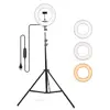 Light Ring Studio Camera Photo Accessories 10 Inch 18W Selfie Ring Light with Cell Phone Holder