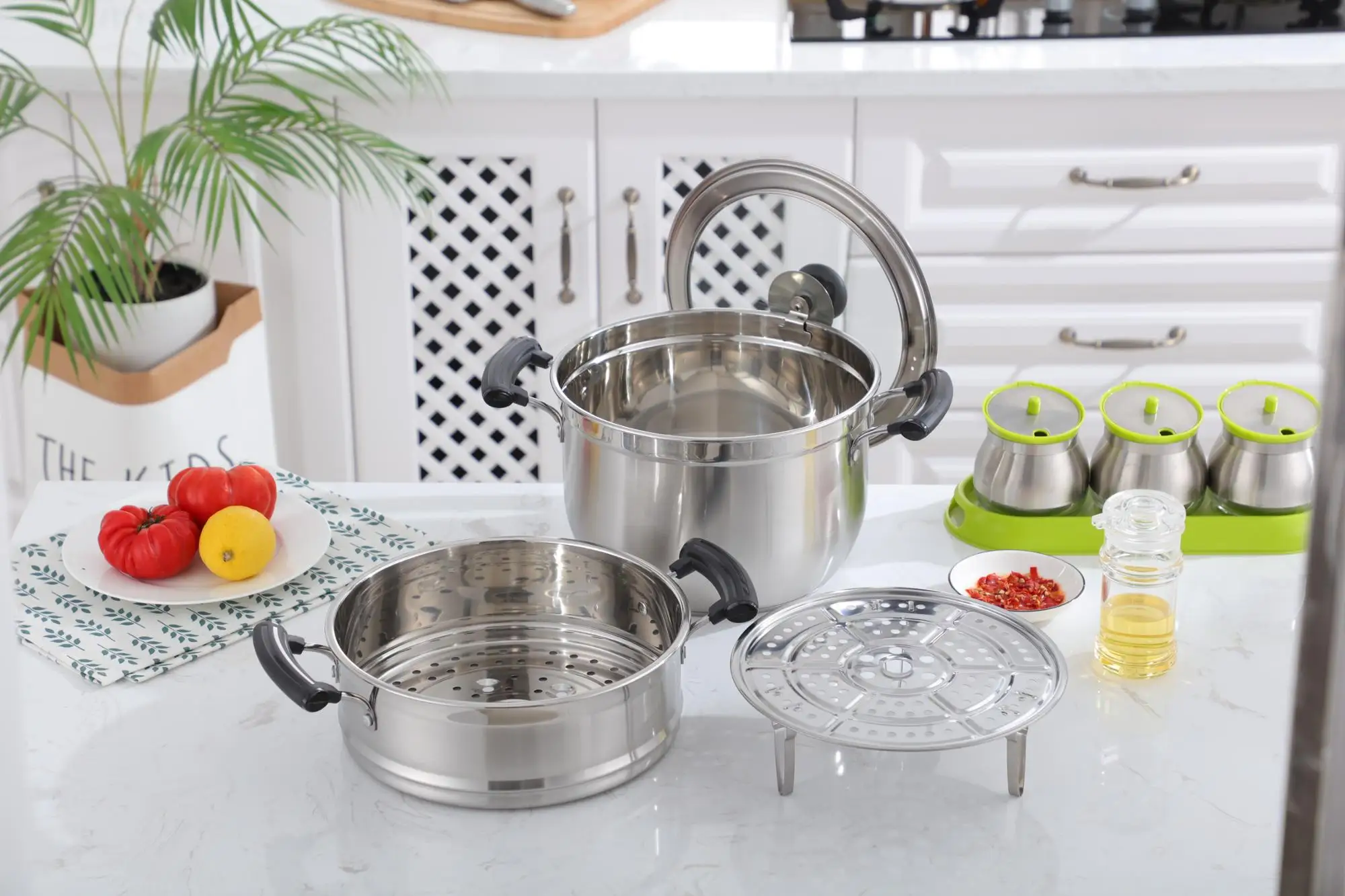 High Quality Korean Soup Pot Steam Cooking Pot Large Stainless Steel