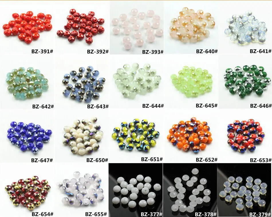 DIY jewelry 148PC 3*4mm Mixed color Faceted Rondelle glass crystal beads 