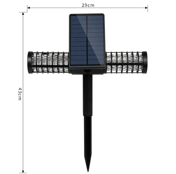 Solar Garden Mosquito Repellent Zapper Bug Zapper,Led Mosquito Killer Lamp Electronic Lamp Anti Mosquito Lights