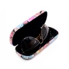 Custom fashion best-selling eco-friendly flower pattern hard metal reading glasses case