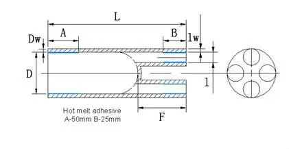 molded heat shrinkable cable breakout boots