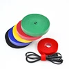 Color nylon self adhesive hook and loop back to back cable tie for bundling wires