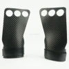 3 finger Carbon fiber Leather Gym Grips/Fitness Gloves for Cross Training,Pull Ups,Lifting,Kettlebell,Palm Protection