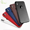 Ultra thin soft leather pattern TPU case for iPhone X, litchi pattern back cover for iphone XR XS MAX