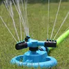 Three Arm Automatic 360 Degree Rotary Spray Head Garden Lawn Sprinkler Irrigation Watering