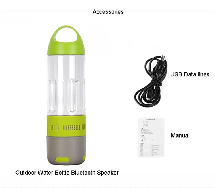 Reading to ship Waterproof water bottle bluetooths speaker for travel or bicycle portable sport bluetooths speaker - ANKUX.COM