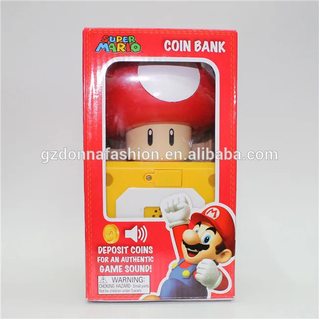 Super Mario Bros Moneda Banco Mushroom Figura Juguetes Muñecas - Buy