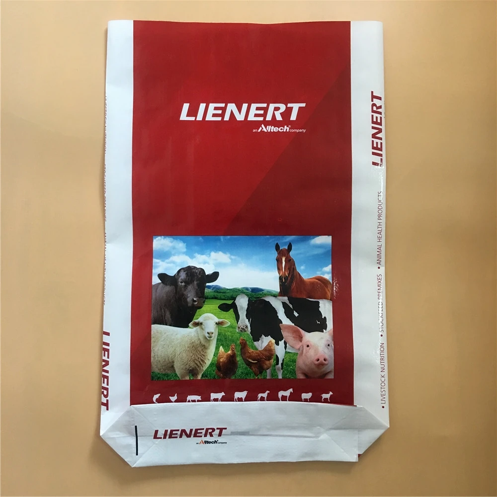 lamination Matt / bopp moistureproof 50kg white pp woven sugar bag with PE liner