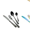 Top Grade Western Food Tableware Four Piece Set Stainless Steel Golden Steak Knife Fork Spoon