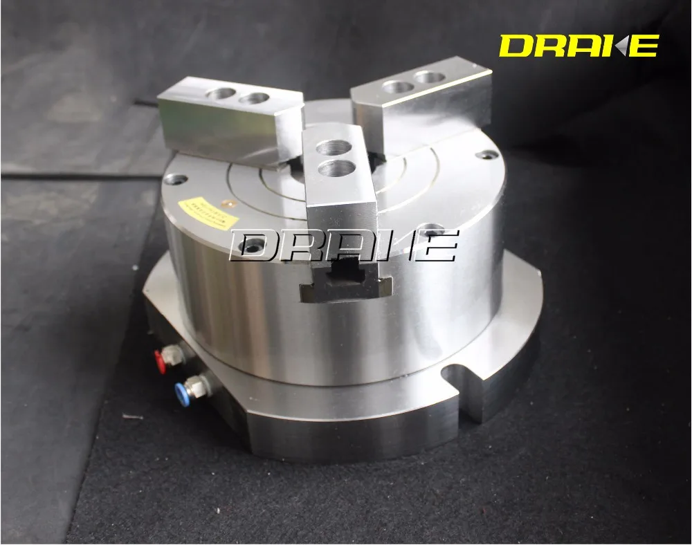 3 Jaw Stationary Throughhole Pneumatic Chuck For Vertical Milling