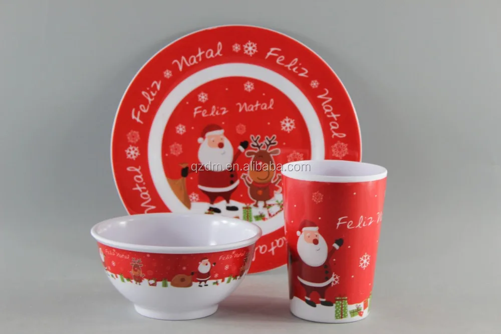 Hot Sale Melamine Dinner Set For Christmas