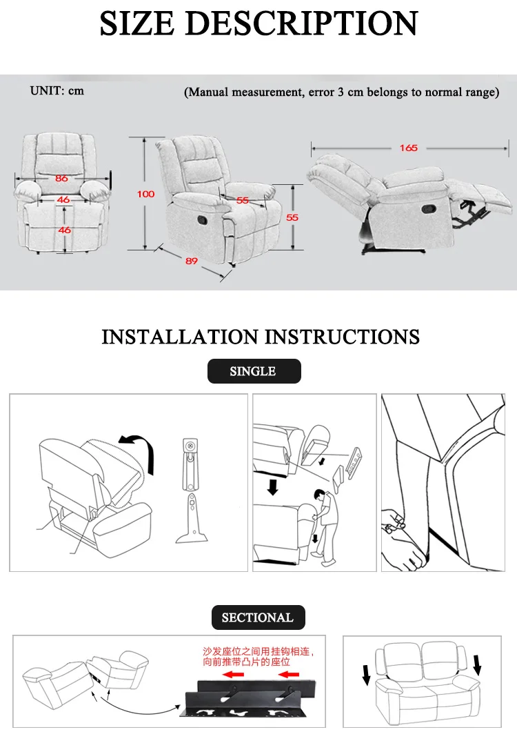recliner chesterfield sofa