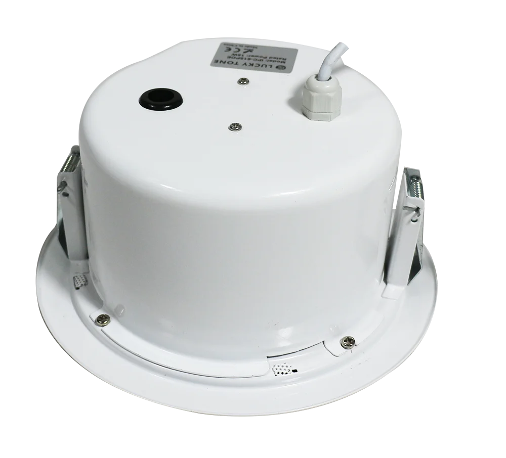 15w Rj45 Ip Ceiling Loudspeaker Support Tcp & Udp Protocol With Poe Or 