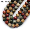 Natural mineral 8mm Picasso jasper semi-precious gemstone loose beads for jewelry making design