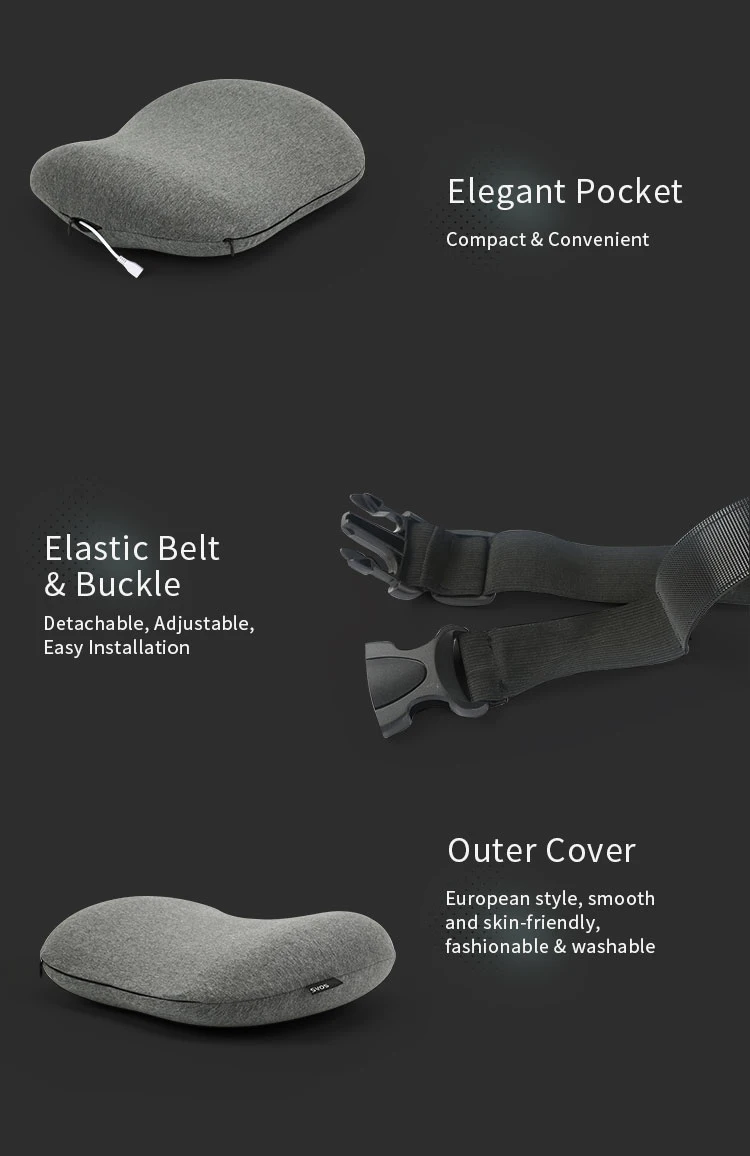 Car Battery Powered Heated Back Support Memory Foam Graphene Heated Car