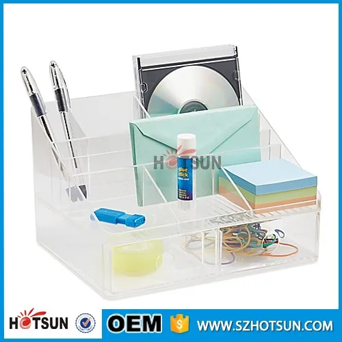 Fun Office Accessories Clear Acrylic Desk Set Desk Organizers - Buy Acrylic  Desk Organizer,Clear Desk Organizer,Office Desk Organizer Product on  