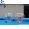 Promotional body bumper ball bubble soccer ball with front window opening