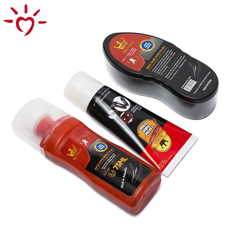 Leather high shine care kit shoe polish shoe cream