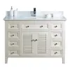 Ivory White Carrara marble top bathroom sink vanity furniture