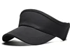 Soft elastic band polyester small grid sun visor cap