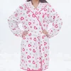 New design different size microfiber bathrobe with hood ladies nighties