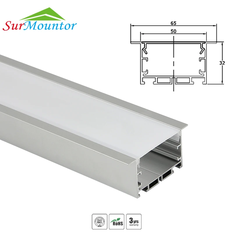 C6532 OEM 2M Length Bar Lighting Profile LED Strip Aluminium LED Aluminum Profile
