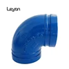 90 Degree RED or Blue ductile iron grooved pipe fittings 2 inch 300# fire fighting grooved pipe elbow fittings