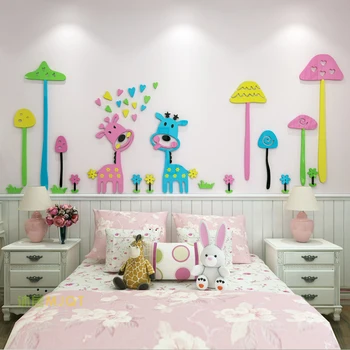Cartoon Creative Forest Deer Yakeli Solid Wall Decoration Children S Room Kindergarten Decorative Acrylic Cartoon Creative Forest Deer Yakeli Solid Wall Decoration Children S Room Kindergarten Decorative Acrylic