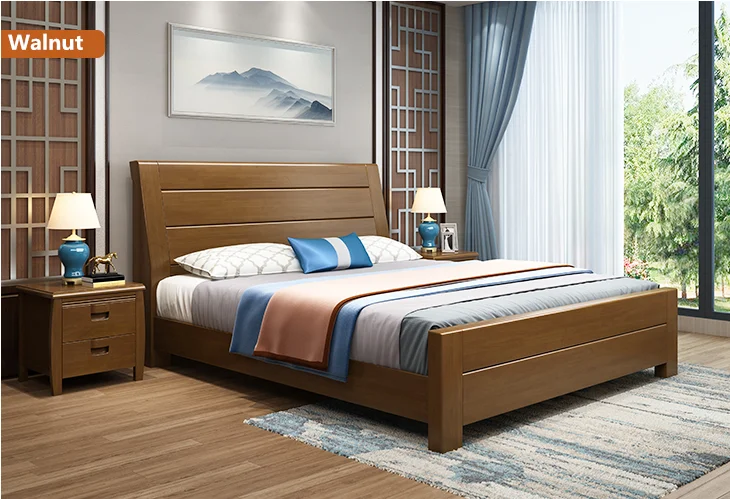 Wood Double Bed Design With Box King Size Adult Bed - Buy Wooden Box