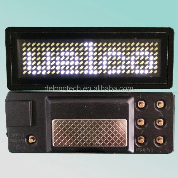 Plastic 7x29pixel White Smd0603 Magnetic Led Light Up Flashing Name ...