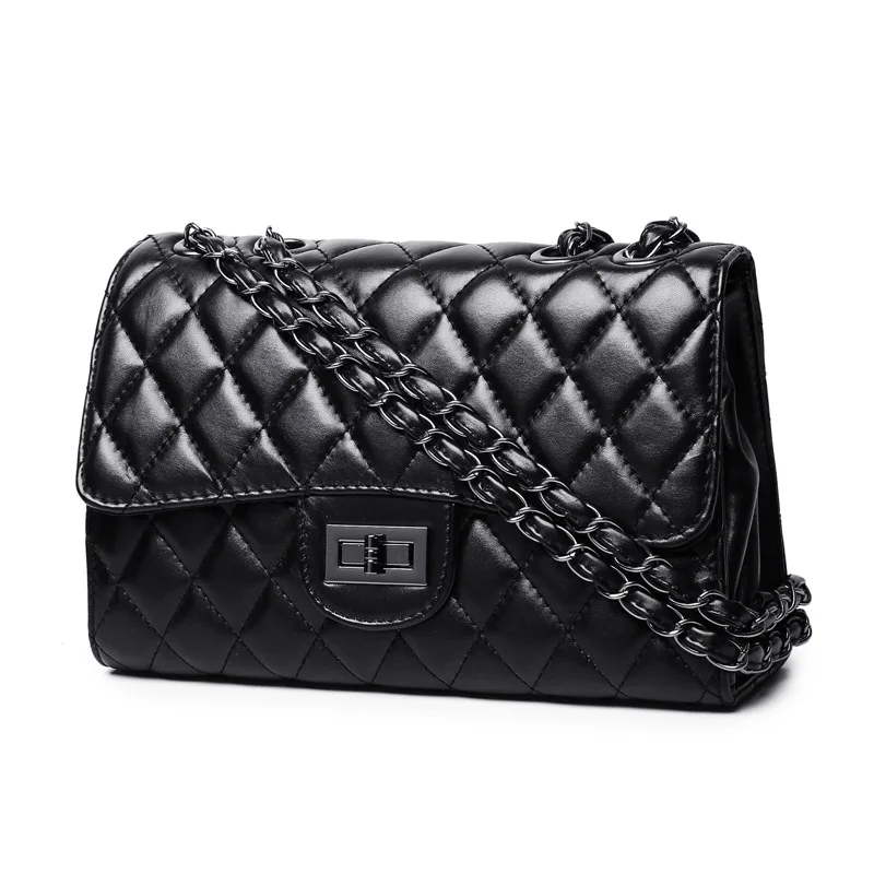 Manufacture wholesale handbag for women fashion Girl's beach bag famale small black handbag PU leather handbag for lady