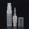 clear perfume sample spray 2 ml plastic with pump sprayer bottle
