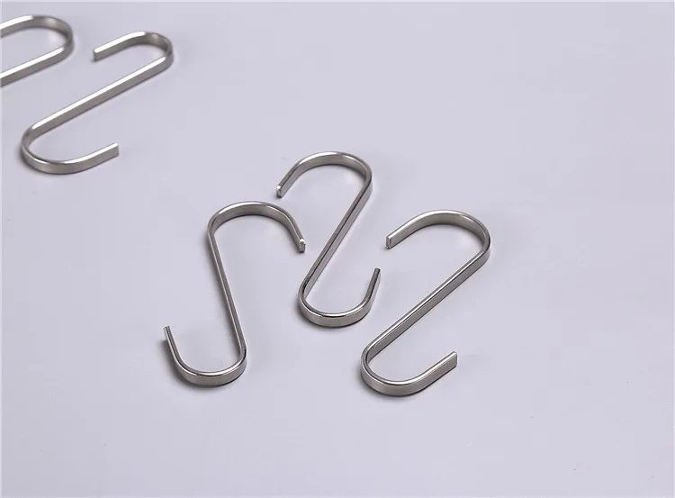 Flat S Hooks Heavy-duty Genuine Solid 304 Stainless Steel S Shaped ...