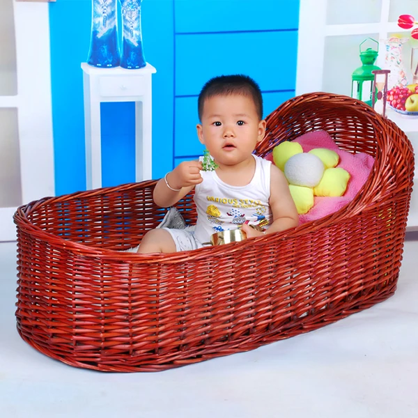 baby pram wicker basket