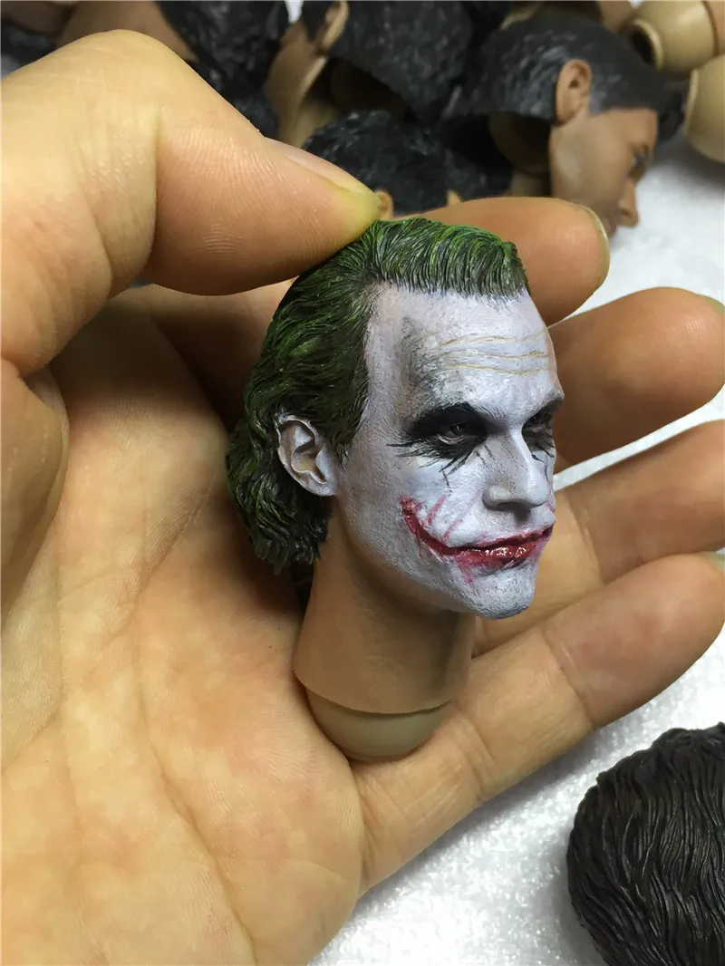 Blank Hot 1//6 Scale The Joker Heath Ledger Head Sculpt Unpainted Fit 12/" A Style
