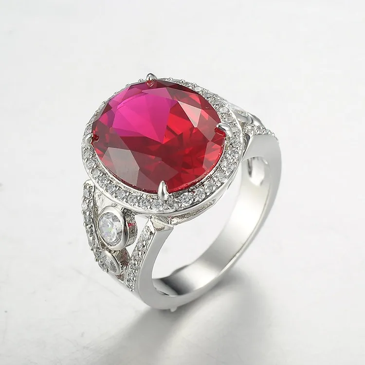 Ruby Ring Gemstone Jewelry Rings Jewelry Women 925 Sterling Silver