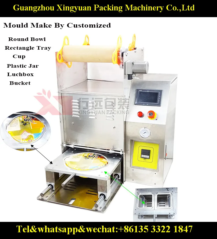 Automatic Meal plate sealing machine/sealer machine LD803, View semi