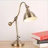 Vintage Bronze Iron Table Lamp Energy Saving Metal Table Light for Reading Room Study Desk Lights Modern Led Desk Lamp