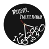 Wholesale Round Wooden Whatever Wall Clock for Room Decor