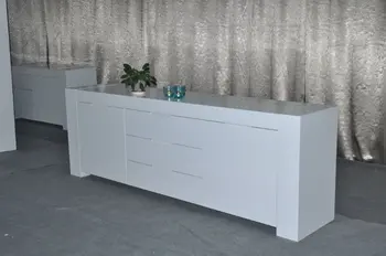 White High Gloss Modern Buffet White High Gloss Modern Buffet